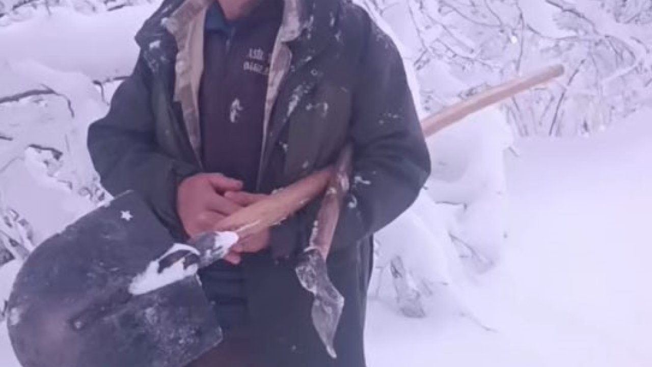 Çobanın yardım çağrısına valilik anında karşılık verdi: Karlı yollar aşılarak hayvanlara yem ulaştırıldı