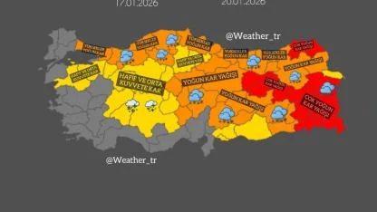 ÇOK YOĞUN KAR GELİYOR !