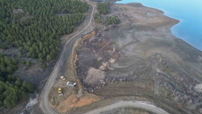 Çomar Barajı’nın çehresi değişmeye devam ediyor