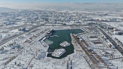 Çorum’da kar kartpostallık görüntüler oluşturdu