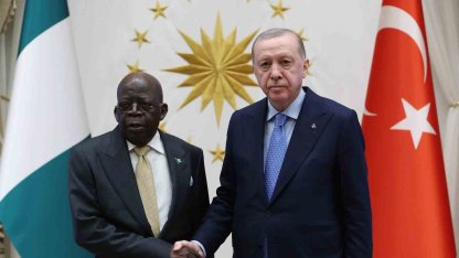Cumhurbaşkanı Erdoğan, Nijerya Cumhurbaşkanı Tinubu ve beraberindeki heyetle bir araya geldi