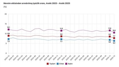 Cumhurbaşkanı Yardımcısı Yılmaz: "İşsizlik 1,9 puan, kadınlarda ise 1 puan iyileşerek sırasıyla yüzde 14,1 ve yüzde 10,5 olmuştur"