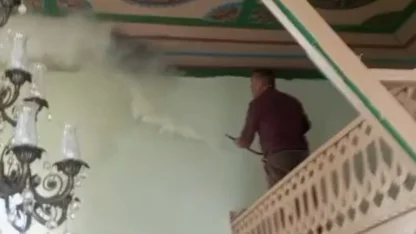 Darende’de camide korkutan yangın