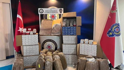 Demirci’de kaçak tütün operasyonu