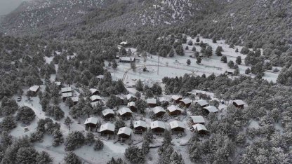 Denizli teleferikte yeni dönem kar manzarasıyla başlıyor