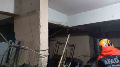 Diyarbakır’da binanın kolonu çatladı, 83 kişi tahliye edildi