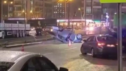 Diyarbakır’da otomobil takla attı: 1 yaralı