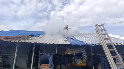 Dörtyol’da çatı yangını