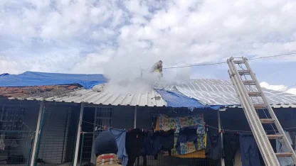 Dörtyol’da çatı yangını