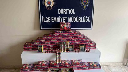 Dörtyol’da; maytap, havai fişek, meşale satışı yapanlar denetlendi