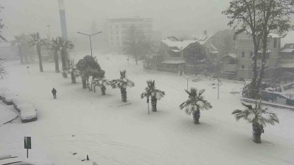 Düzce yeni yıla karla girdi