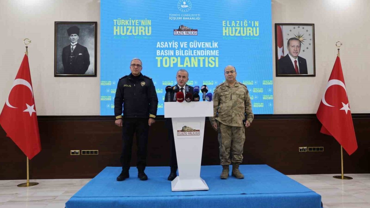 Elazığ’da 2025 güvenlik bilançosu: Suç oranları düştü, 41 milyon TL ceza uygulandı