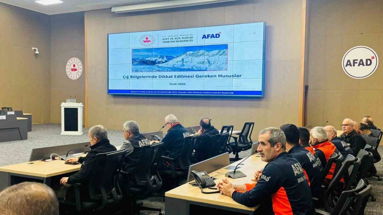 Elazığ’da çığ riskine yönelik değerlendirme toplantısı