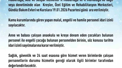 Elazığ’da rehabilitasyon ve bakımevi kurslarına kar tatili