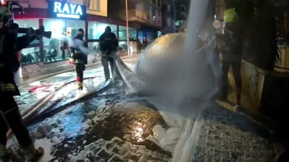 Elektrikli araç yangınına teknolojik müdahale