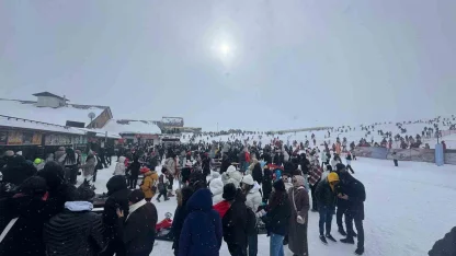Erciyes’te sömestirin ilk gününde yoğunluk