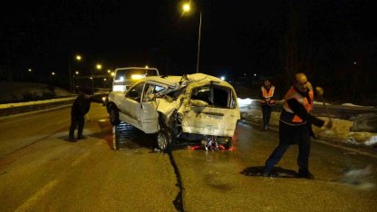 Erzurum’da trafik kazası: 2 yaralı