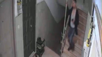 Eski eşine vahşeti yaşatan şahsın olay sonrası kaçma anları kamerada