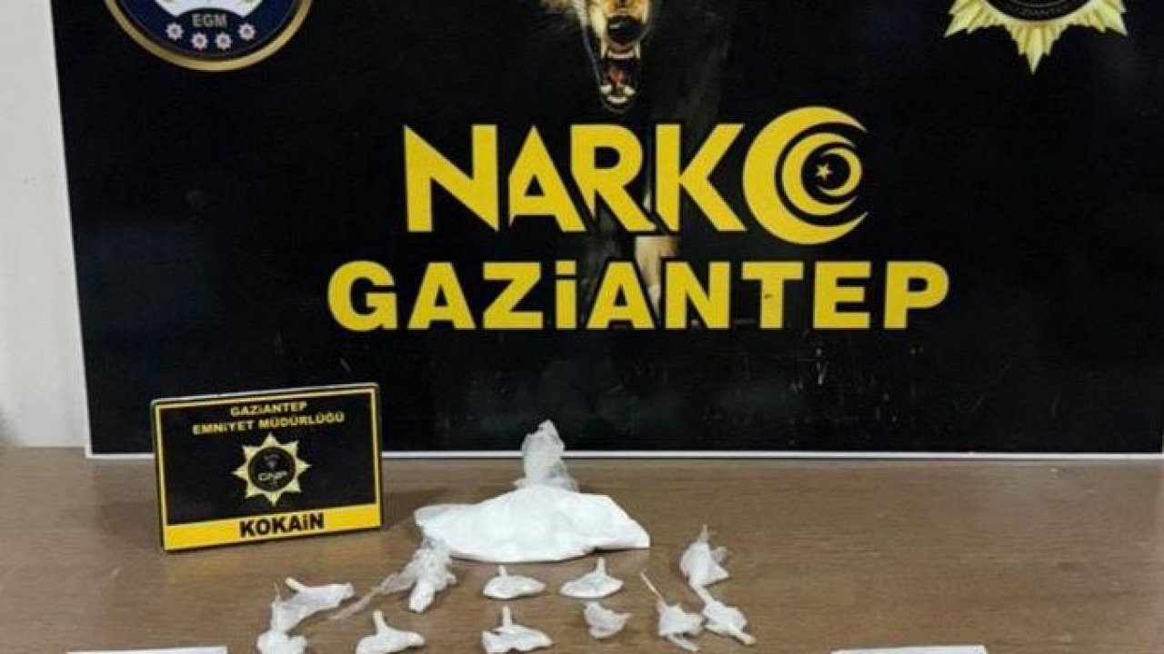 Gaziantep’te 198 gram kokain ele geçirildi