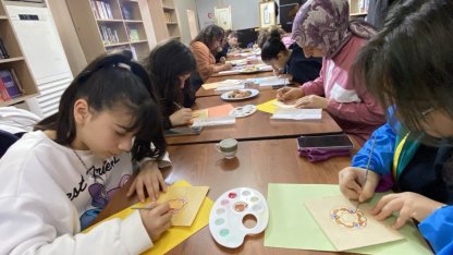 Gençler tezhip sanatını uygulamalı öğrendi