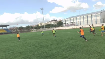 Germencik Belediyesporlu minikler tatilde sahayı boş bırakmadı