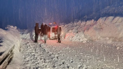 Hakkari-Van yolunda iki çığ arasında kalan 5 araç kurtarıldı
