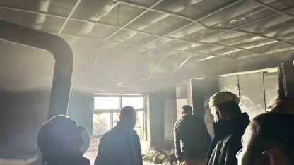 Hakkari’de ev yangını