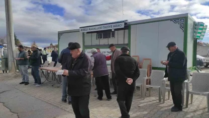 Hüyük’te hayırseverler taziye aracı yaptırdı