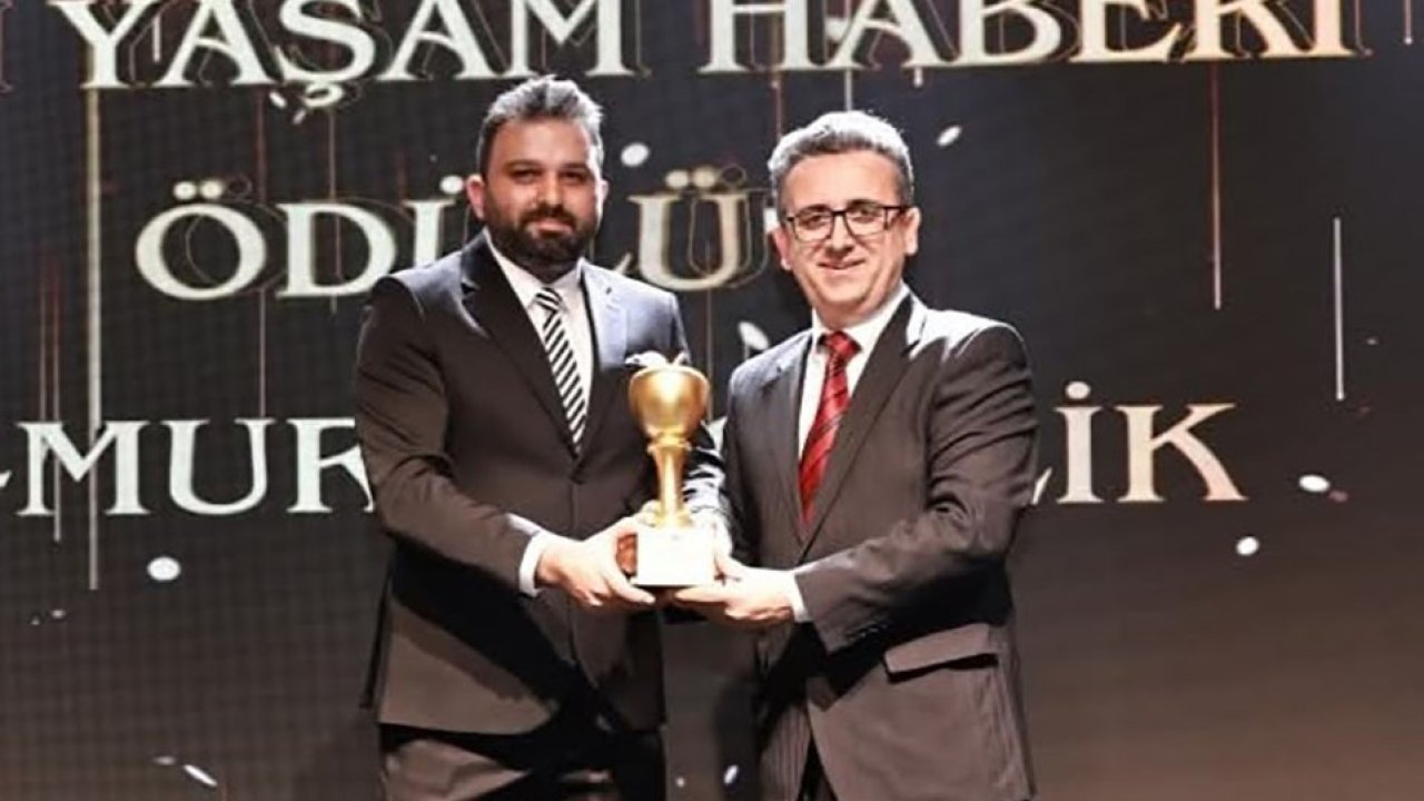 İHA muhabiri Murat Çelik’e "yılın yaşam haberi" ödülü