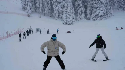 Ilgaz Dağı’nda hafta sonu yoğunluğu