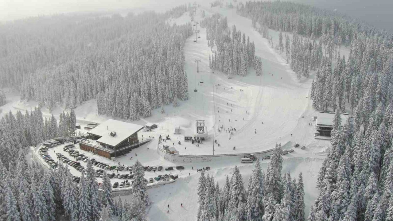 Ilgaz Dağı’nda yarıyıl tatili coşkusu