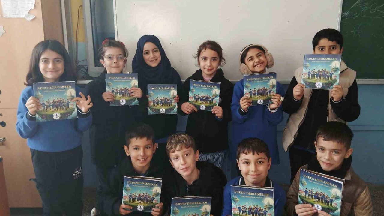 İlkokul öğrencileri, hayallerini kitaba taşıdı