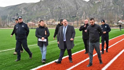 İnönü’de spor kompleksi hızla yükseliyor
