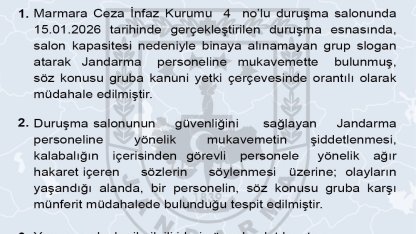Jandarma Genel Komutanlığı: "Gruba kanuni yetki çerçevesinde orantılı olarak müdahale edilmiştir"