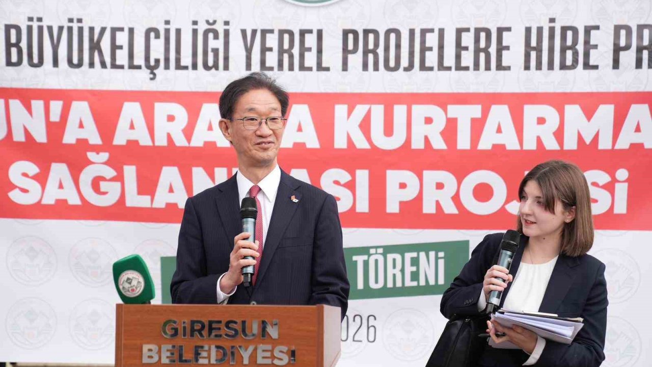 Japonya’dan Giresun Belediyesi’ne kurtarma aracı desteği