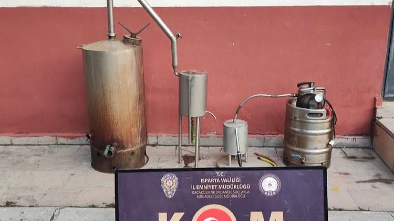 Kaçak alkol operasyonunda 577 litre el yapımı alkol ele geçirildi