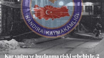 Kandıra’da kar ve buzlanma nedeniyle eğitime 1 gün ara