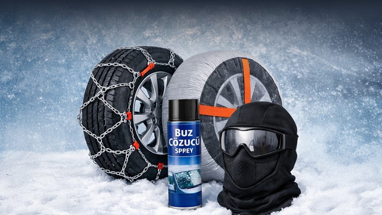 Kar yağışları başladı, lastik zinciri satışları 10 kat arttı