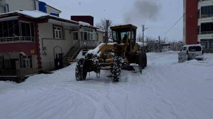 Karakoçan’da karla mücadele çalışmaları sürüyor