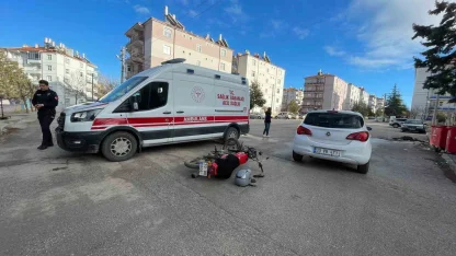 Karaman’da otomobil ile motosiklet çarpıştı