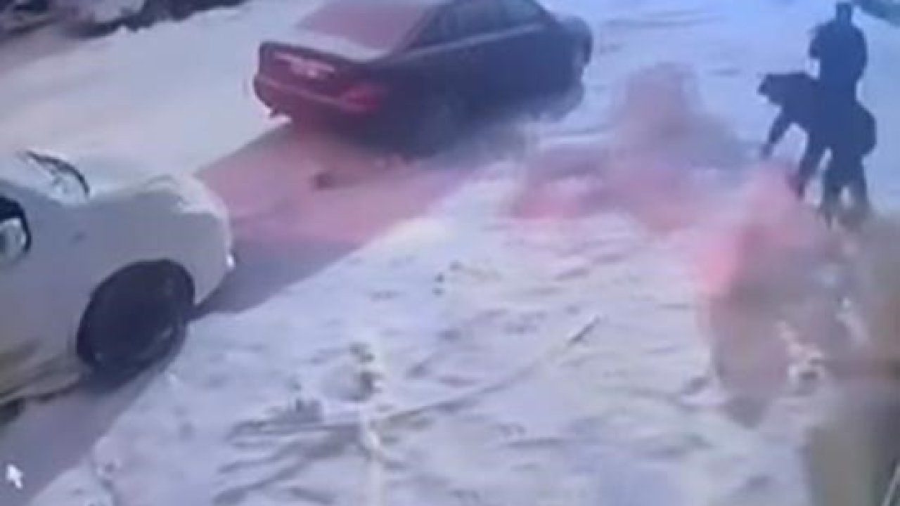 Kardan adama kafa attı