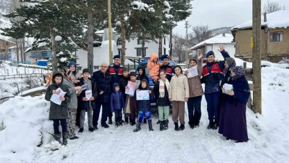 Karnelerini jandarma ekipleri ulaştırdı
