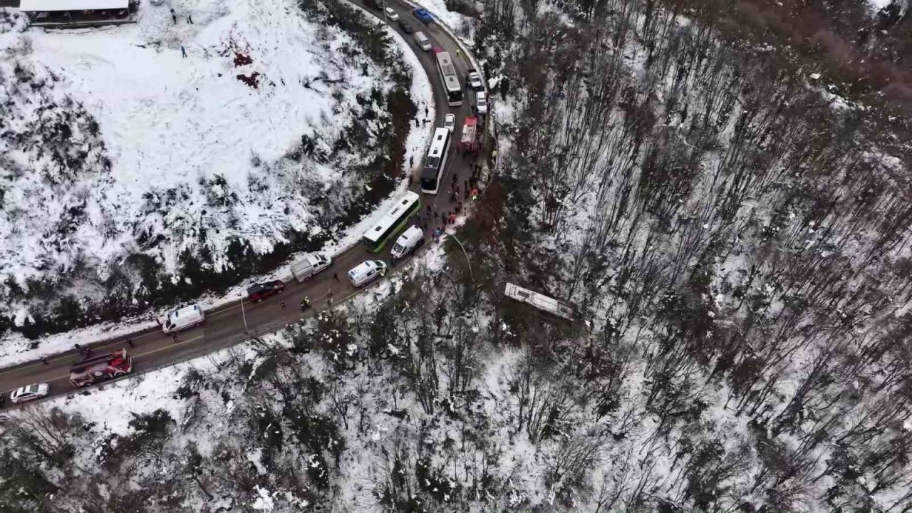 Kartepe’de otobüsün şarampole uçtuğu kazada yaralı sayısı 39’a yükseldi