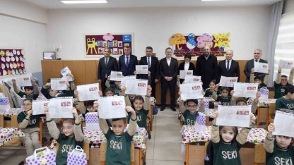 Kastamonu’da öğrenciler karne sevinci yaşadı