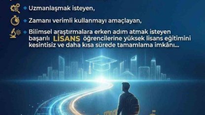 KBÜ’de bütünleşik yüksek lisans başvuruları başlıyor