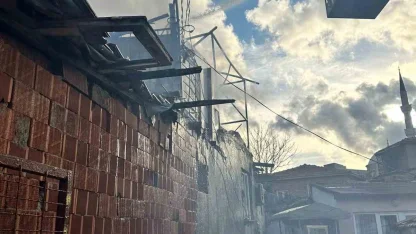 Keşan’da çatı yangını