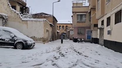 Kilis’te kar yağışı etkili oluyor