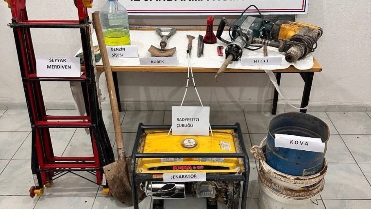 Kırıkkale’de kaçak kazı yapan 2 şahıs yakalandı