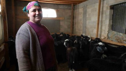 Kırsalda hayvancılıkla uğraşan kadın besicinin zorlu mesaisi