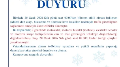 Kırşehir’de motokuryelerin trafiğe çıkışına kısıtlama getirildi